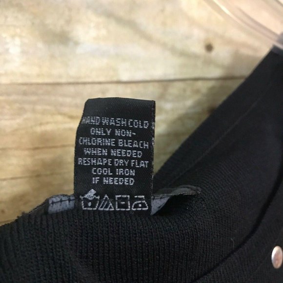 Finity Size M Medium Sweater Black w Silver Studs - Picture 10 of 11